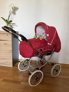 HESBA CONDOR COUPÉ‘ CHERRY RED - GONDEL KOMBIKINDERWAGEN INKLUSIVE ZUBEHÖR - Bild 1 von 24