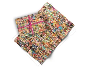 Vintage Romance Comics 20"x28" Gift Wrap Pack of 9 Folded Sheets - Picture 1 of 6