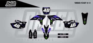 MONSTER Decal Graphic Sticker Kit for Yamaha YZ250F 2010 - 2013 - Picture 1 of 1