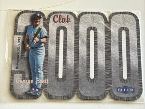 2000 Fleer Tradition George Brett Kansas City Royas 3000 Club Die Cut Insert - Picture 1 of 1