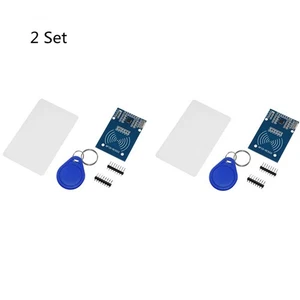 2 Sets NEW RFID Module 13.56MHz MFRC-RC522 NFC RF IC Card Keyfob - Afbeelding 1 van 7