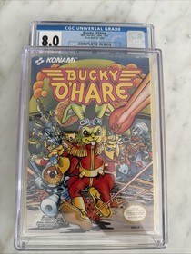 Bucky O'Hare Nintendo, NES 1992 CGC 8.0 CIB Cart GRADED 9.4