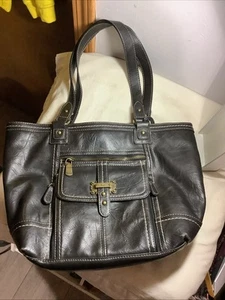Borsa a tracolla b.ø.c Born Concept in ecopelle nera con doppio manico - Foto 1 di 17