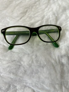 Ray-Ban RB1530 3665 Niños Gafas Ovaladas Negro Verde 48-16-130 Monturas Solo - Imagen 1 de 10