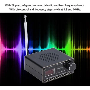 Receptor de radio FullBand DSP FM AM SSB Si4732 portátil recargable con antena - Imagen 1 de 22