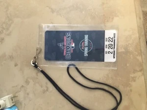 2022 Atlanta Braves spring training lanyard - World Champions - Picture 1 of 1