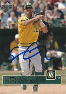 ERIC CHAVEZ OAKLAND A'S SIGNED 2003 UPPER DECK CARD #38 - Picture 1 of 1