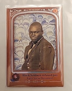 2022 Historic Autograph Civil War 5 Black Soldiers Refused Pay Silver Foil  6/10