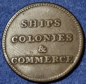 CANADA ½ penny Half Penny - Ships Colonies & Commerce - TOKEN COPPER - Imagen 1 de 2