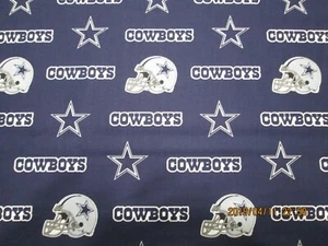 DALLAS COWBOYS NFL 58" WIDE 100% COTTON 1 YARD PIECE BRAND NEW DESIGN - Picture 1 of 6