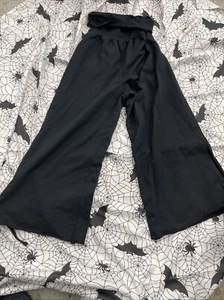 Bodil Xs Cotton Pants Wide Leg Loose Fit Baggy H18 - Picture 1 of 5