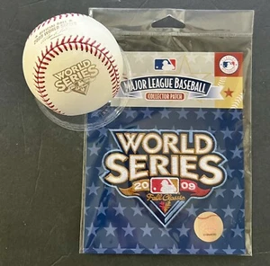 RAWLINGS 2009 WORLD SERIES GAME MLB OFFICIAL BASEBALL & MLB PATCH - YANKEES - Picture 1 of 9