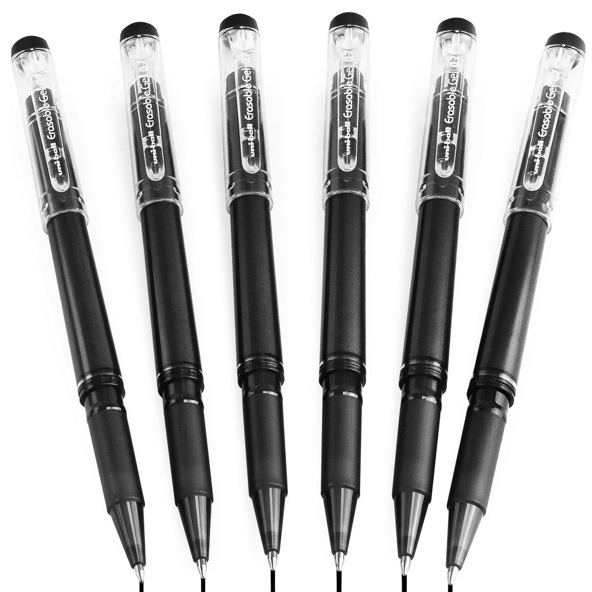 Uni-Ball Signo TSI Erasable Pens, Black Ink, Medium Point, 5-Pack - Thermo-Sensitive Erasable Rollerball