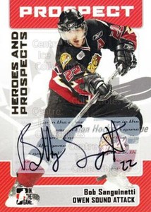 2006-07 ITG Heroes and Prospects Auto #ABSA Bob Sanguinetti