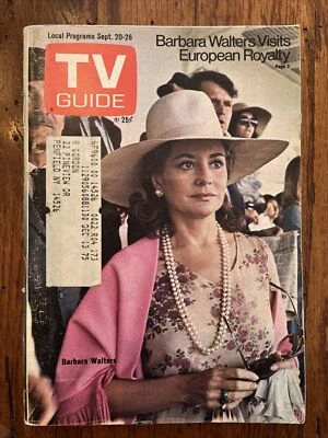 Central NYS Ed-TV GUIDE 1975 Sept 20-26 Barbara Walters Visits European Royalty - Image 1 of 3