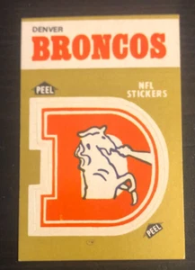 Pegatinas de acción Fleer Team 1983 logotipo del equipo Denver Broncos - Imagen 1 de 2
