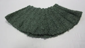 Tejido a mano - Mantón Dickie verde cuello redondo (adulto) mezcla de lana - Imagen 1 de 4
