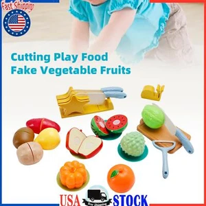 21Pcs Cutting Play Food Pretend Food Fake Food Vegetable Fruits Toys Set For Kid - Picture 1 of 12