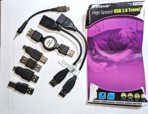 High Speed USB 2.0 Travel Kit Incomplete Missing the Mini USB connector - Afbeelding 1 van 3