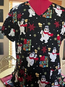 Frosty the snowman scrubs - Picture 1 of 2