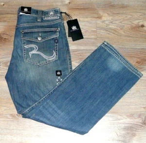 NWT ROCK & REPUBLIC Men's Rider 36 x 30 Bootcut Henlee Jeans - Picture 1 of 7