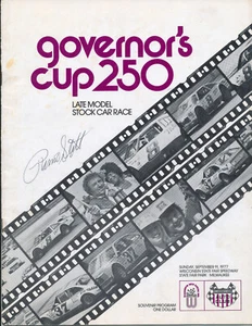 PAUL FELDNER GORDY BLANKENSHIP+ Signed 1977 USAC Stock Car Governors Cup Program - Picture 1 of 9