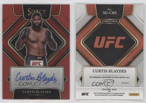 2022 Panini Select UFC Signatures Red Prizm /99 Curtis Blaydes #SG-CBS Auto