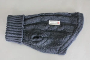 WOLTERS Hunde Strickpullover Zopf, hoher Rollkragen. Schwarz. Größe 25 cm. - Bild 1 von 7