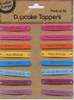 Craft Cupcake Toppers 16Pk- Brights - Hot Pink To Mauve