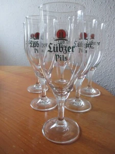6x Lübzer Biertulpe - Glas 0,3 l - Pokalglas - Set Brauerei - Neu - Bild 1 von 2