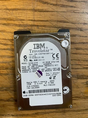 IBM TravelStar 20GN 10GB Internal 4200RPM 2.5" (DJSA-210) HDD - Image 1 of 2