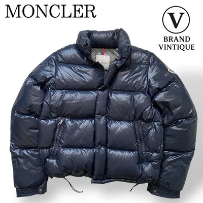 Men’s Moncler Everest Down Jacket Navy Puffer  Sz. 3 - Image 1 of 4