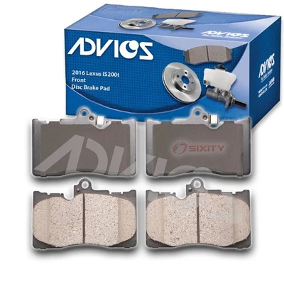 Комплект передних дисковых тормозных колодок ADVICS для 2016 Lexus IS200t — тормозная шина и т. д. - Изображение 1 из 4