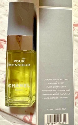 Chanel Eau Pour Monsieur Eau De Toilette EDT 100ml 3.4fl.oz. New Unused - Image 1 of 3