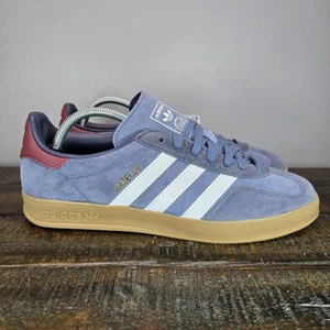 Adidas Gazelle Indoor Mens Size 13 Low Top Shoes Sneakers Suede Blue JI3522 - Picture 1 of 12