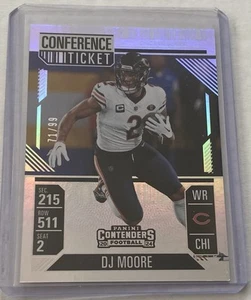 2024 Panini Contenders DJ Moore Conference Ticket #'ed 71/99 #18 - Picture 1 of 1