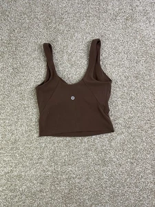 Lululemon Cropped Tanktop, Größe 0 braun - Bild 1 von 5