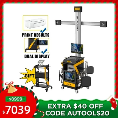 Máquina de alineación de ruedas AUTOOL 3D sistema de alineación de neumáticos de seguimiento completamente automático  Foto 1 de 4