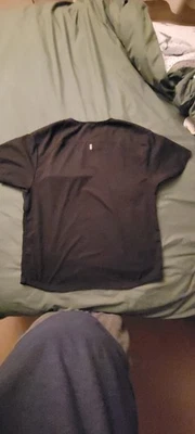 Grey's Anatomy Spandex Stretch Scrub Top Size L Black V-Neck  Scrub top - Image 1 of 4