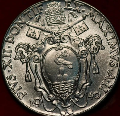 未流通 1940 年梵蒂冈城 50 Centesimi 外币 — 第 1/2 张图片