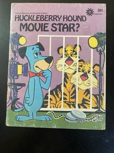 1974 Vintage Huckleberry Hound Movie Star Book Hanna-Barbera - Imagen 1 de 8