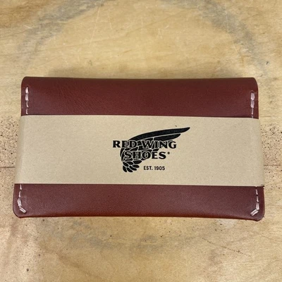 Red Wing Shoes Card Holder Wallet Oro Russet Frontier Leather 95013 Made In USA - Image 1 of 4