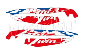 Honda CRF 1100L Africa Twin Motorcycle Handguard Sticker Decals Blue White Red - Picture 1 of 1