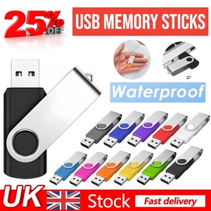 32GB 16 8GB 4GB 2GB 1GB USB Swivel Flash Speicherstick Pen Drive 128mb 256 512mb - Bild 1 von 11