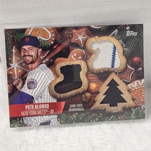 2025 Topps Holiday Pete Alonso Holiday Shaped Relic 14/25 #HSR-PA NY Mets - Bild 1 von 9