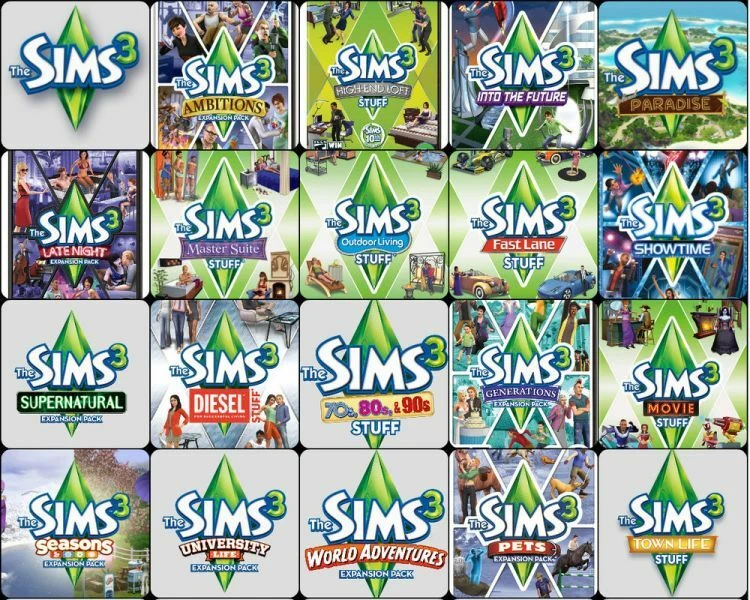 The Sims 3 Expansion Packs PC Mac Games Excellent Condition - Make Your Choice - Image 1 of 1