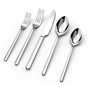 ware Set, 20 Piece Flatware Cutlery Set for 4, 18/10 20 pieces for 4 Silver - Picture 1 of 7