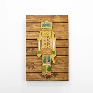 Quadro con doghe in legno Quadro pronto da appendere per arredamento natalizio - Picture 1 of 5