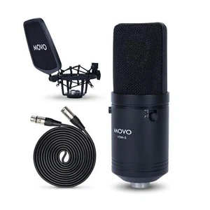 Movo VSM-5 Large Diaphragm XLR Studio Cardioid Condenser Microphone - Picture 1 of 7