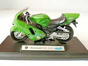 WELLY KAWASAKI NINJA ZX-12R Motorbike Scale 1:18 MOTORCYCLE COLLECTOR'S MODEL - Imagen 1 de 8